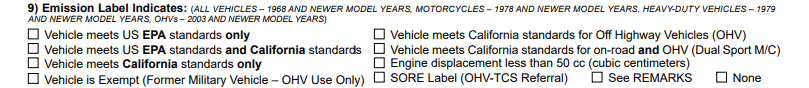 reg 31 - emissions label