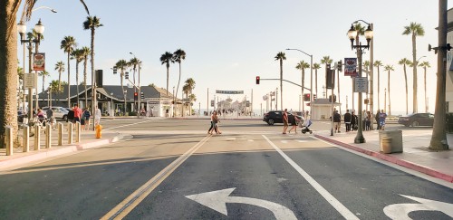 Downtown Huntington Beach in Orange County
